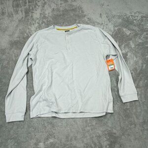 Bass Outdoor Glacier Gray Thermal Long-Sleeve Shirt L Performance Fit NWT 6266